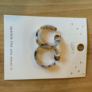 LOFT resin hoop earrings